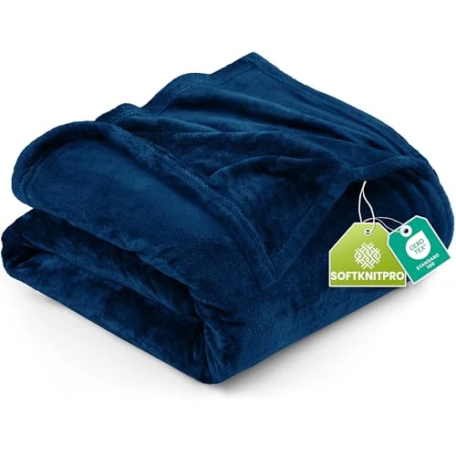 Limitiertes Angebot: Utopia Bedding Kuscheldecke flauschig Fleecedecke [200x150 cm, Marine] leichte, Warm Winter Decke, Weich und atmungsaktive Decke für Bett Sofa und Couch von 16.99 EUR auf 14.44 EUR (Spare 15%)