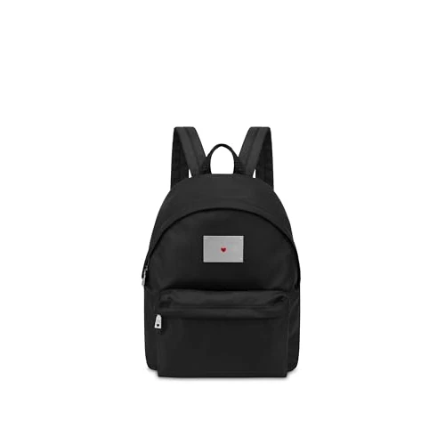 Love Moschino JC4201PP1NLN100A, Women's Backpack, Black, Medium, Black, Medium