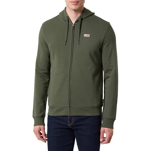Napapijri Buri Full Zip Hoodie Green Depths
