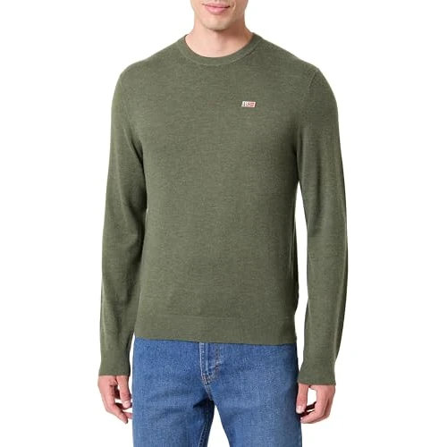 Offerta a tempo: NAPAPIJRI Donori Crew Neck Sweater Khaki Green - 24% da 83.00 € a 63.41 €