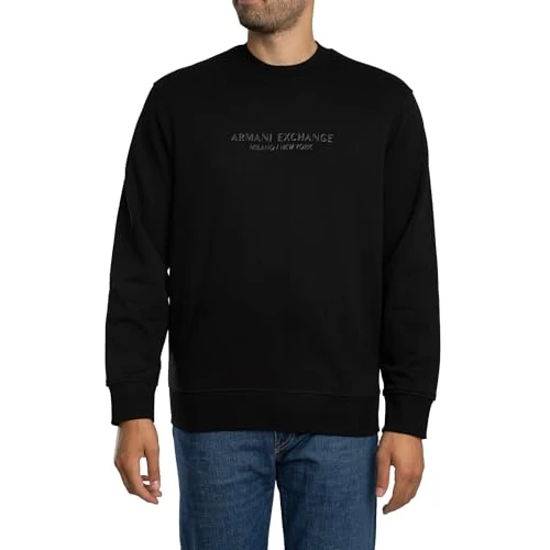 Limited offer: Armani Exchange mens Milano/Ny Zip Crewneck Sweatshirt from 110.00 EUR to 77.10 EUR (save 30%)