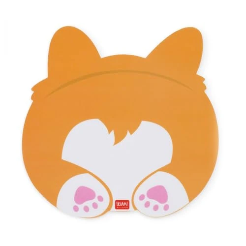 Offerta a tempo: Legami - Tappetino per Mouse, Mousepad con Superficie Antipolvere e Antiriflesso in PVC, Base in Gomma Antiscivolo, Tema Corgi, 22,3 x 23,3 cm - 0.00% da 8.50 € a 8.50 €