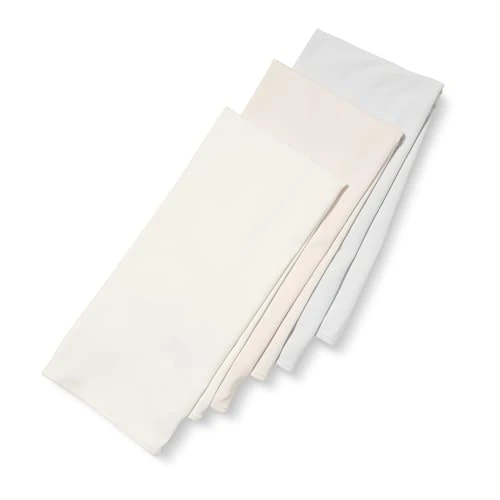 Amazon Essentials Couvertures d’Emmaillotage Mixte Bébé, Lot de 3, Gris Colombe/Ivoire/Rose Pâle, Taille unique