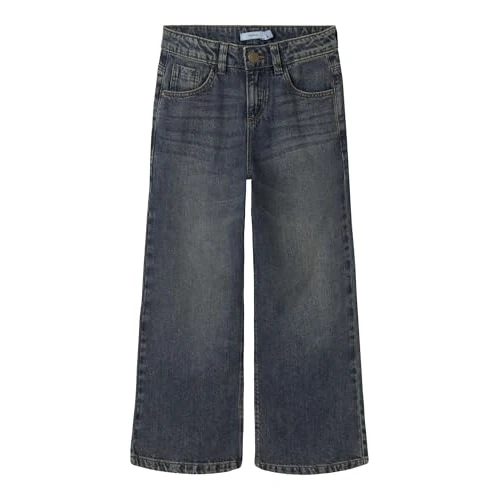 Offerta a tempo: NAME IT Jeans da Ragazza Larghi, Vintage Dark Blue Denim, 164 - 0.00% da 21.59 € a 21.59 €