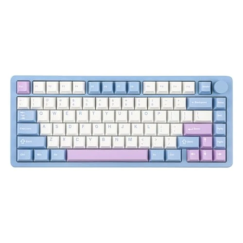 Offerta a tempo: MechLands Blade75 Tastiera meccanica da gioco wireless in alluminio, BT5.0/2.4GHz/USB-C, tastiera cremosa con batteria da 4000 mAh, manopola, retroilluminazione RGB, NKRO per Windows/Mac/Giochi - 0.00% da 119.99 € a 119.99 €