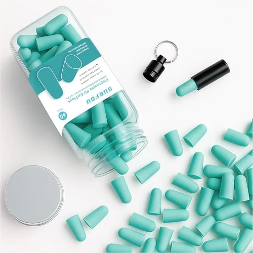 期間限定オファー: SURFOU 睡眠用ソフト耳栓 夜間用耳栓60組 睡眠用フォームイヤープラグ フォームスリープ耳栓 フォームプラグ 複数の耳栓 通常価格 13.99 JPY セール価格 9.02 JPY (割引 36%)