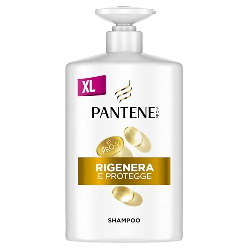 Pantene Pro-V Repair & Protect Shampoo 1000 ml pomp voor breekbaar, droog en beschadigd haar, reinigt en beschermt de haarbruggen, vrij van siliconen, minerale oliën en kleurstoffen