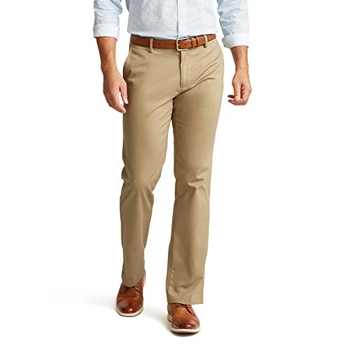 Dockers Signature - Pantalones de Corte Recto Caqui para Hombre, Color Caqui., 40W / 34L
