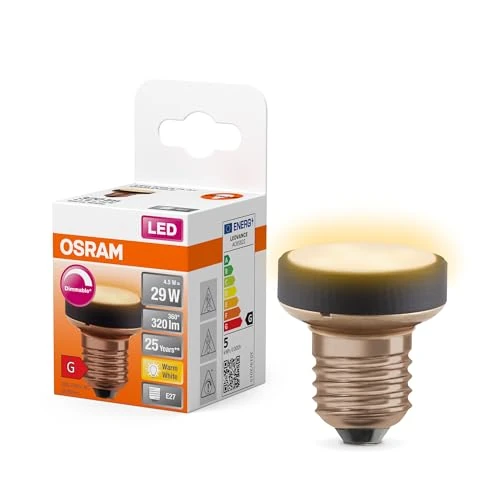 Begrenztes Angebot: OSRAM Flat Lamp, ultra-kompakte und flache LED Lampe mit E27 Sockel, ersetzt herkömmliche 29W Glühbirnen, warmweiß (2700K), sparsam mit 4.5W Verbrauch, dimmbar, 6er-Pack von 77.70 EUR auf 77.70 EUR (Rabatt 0%)