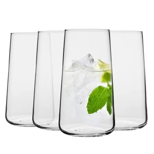 Offerta a tempo: Krosno Bicchieri acqua, succhi, bevande | Design elegante | Set di 4 bicchieri | Capacità 600 ml | Collezione Infinity | Ideale per la casa, il ristorante, le feste | Lavabile in lavastoviglie - 24% da 28.99 € a 22.09 €