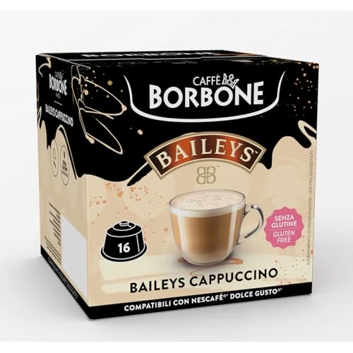 Offerta a tempo: Caffè Borbone - Cappuccino Baileys - 16 Capsule compatibili con Nescafè Dolce Gusto — 30% da 5,49 € a 3,84 €