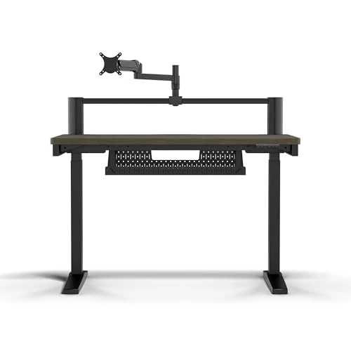 Offerta a tempo: CORSAIR Platform:4 Elevate – 120 cm x 76 cm, Altezza Regolabile, Scrivania Elettrica per Computer da Gioco in Piedi, Preimpostazioni di Memoria, Supporto per Monitor Incluso – Mordente Noce Scuro - 70% da 1299.90 € a 389.99 €