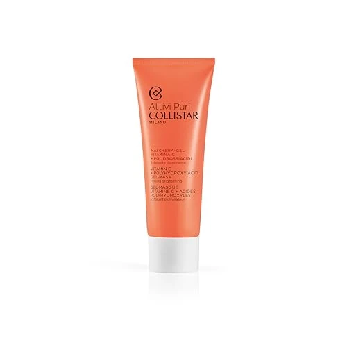 Collistar Vitamine C en polyhydroxyzuur peeling gelmasker voor helderheid, verfrissende textuur, peeling en herstelt de natuurlijke glans, 75 ml