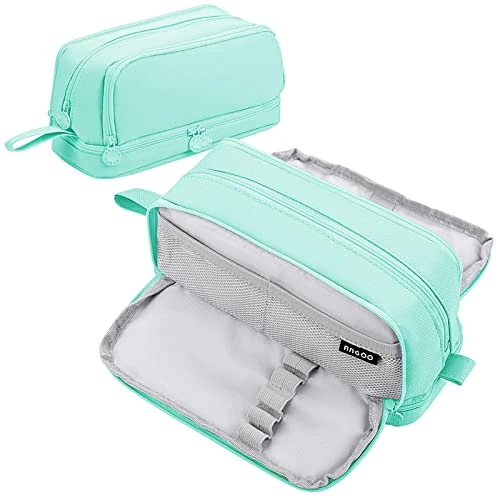 Offerta a tempo: Eucomir Astuccio 3+1 Scomparti Bambina Ragazzo, Astuccio Scuola Elementare Astuccio Grande Astuccio Portapenne Astuccio Ragazza Scuola Media, Verde Chiaro - 45% da 19.99 € a 10.99 €