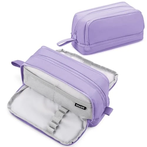 Offerta a tempo: Eucomir Astuccio 3+1 Scomparti Bambina Ragazzo, Astuccio Scuola Elementare Astuccio Grande Astuccio Portapenne Astuccio Ragazza Scuola Media, Viola Chiaro - 43% da 19.99 € a 11.39 €