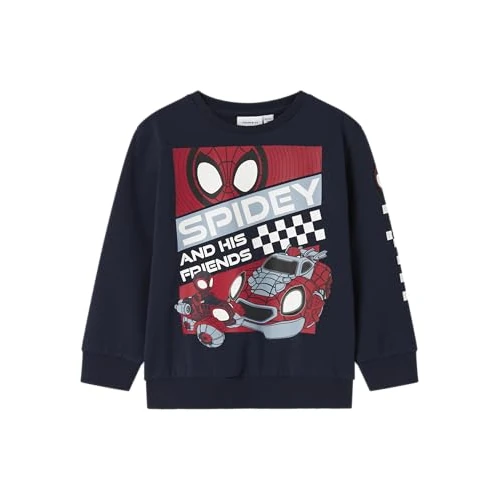 Offerta a tempo: NAME IT Nmmjo Spider Nreg Sweat Unb Mar, Blazer Blu Marine, 98 Bambino - 40% da 16.76 € a 10.13 €