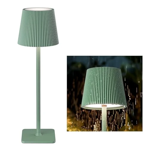 Offerta a tempo: LuminexDesigns Lampada da Tavolo LED Senza Fili con Controllo Touch – Lampada Ricaricabile da 5200mAh Dimmerabile, IP54 Resistente all’Acqua – Perfetta per Interni ed Esterni, Verde - 32% da 34.99 € a 23.68 €