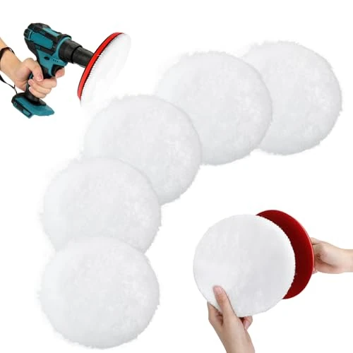 Tijdelijke aanbieding: AiQInu 7 stuks polijstopzetstukken, accuschroevendraaierset, 180 mm polijstschijf, boormachine, polijstpad, wollen polijstschijf, autopolijstkap voor polijsten en waxen, met M14-booradapter van 14.24 EUR naar 14.24 EUR (korting 0%)