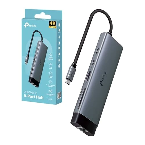 Begrenztes Angebot: TP-Link UH9120C Docking Station USB C Hub PD100W, 4K 60Hz HDMI, 1× USB C, 3× USB A, Gigabit Ethernet, SD- und microSD-Karten, kompatibel mit MacOS, Windows, Linux, iPad OS, iOS, Android, ChromeOS von 38.83 EUR auf 29.90 EUR (Rabatt 23%)