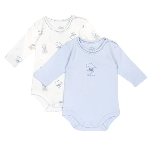 Chicco, Body Neonato e Neonata a Manica Lunga, in Morbido Cotone, con Comoda Apertura sulla Spalla e a Patello, Abbigliamento Bambino e Bambina 0-24 Mesi, Idee Regalo Nascita, Designed in Italy
