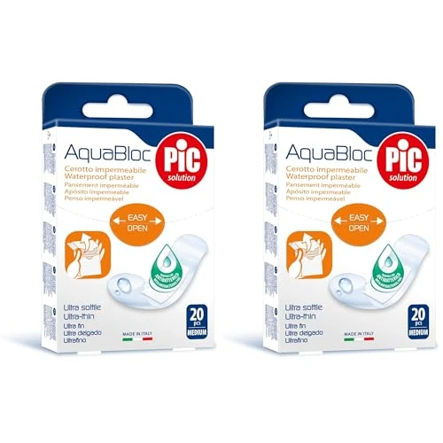 Oferta limitada: Pic Solution Aquabloc Waterproof Plasters Medium 20 Units (Paquete de 2) de 6.26 EUR a 6.26 EUR (ahorro 0%)