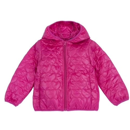 Chicco, Abrigo Niña con Relleno de 120g, con Capucha y Práctico Cierre de Cremallera, Lavable en la Lavadora, Ropa para Niña, Designed in Italy