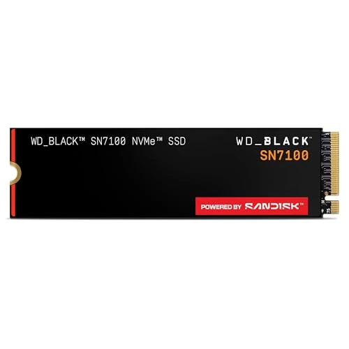 Offerta a tempo: WD_BLACK SN7100 NVMe SSD 1TB (Fino a 7.250MB/s / 6.900MB/s lettura/scrittura, M.2 2280, PCIe Gen4. Next Gen TLC 3D NAND, Progettata per i laptop i dispositivi portatili da gaming) POWERED BY SANDISK - 36% da 281.99 € a 179.99 €