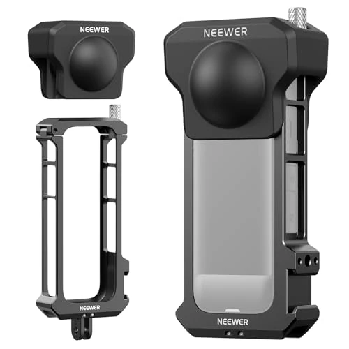 Offerta a tempo: NEEWER X4 Action Camera Cage, Custodia Protettiva con Dita Pieghevoli Compatibile con Insta360 X4 — 10% da 40,99 € a 36,89 €