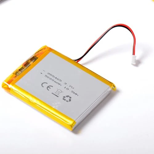 Offerta a tempo: AFTERTECH 955465 5000mAh 5Ah 65x54x9,5mm CELLA POLIMERI DI LITIO LI-POLIMER LIPO 3,7v 3,7v RICARICABILE CON BMS E CONNETTORE JST PHR 02 M4R1 - 0% da 14.20 € a 14.20 €