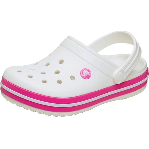 Crocs Unisex Kinder Crocband Clog T Clog, White/Pink Crush, 22/23 EU