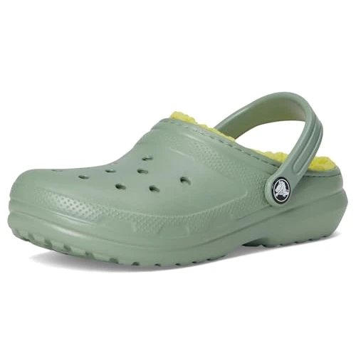 Crocs Unisex Kinder Classic Lined Clog K Clog, Moss, 36/37 EU