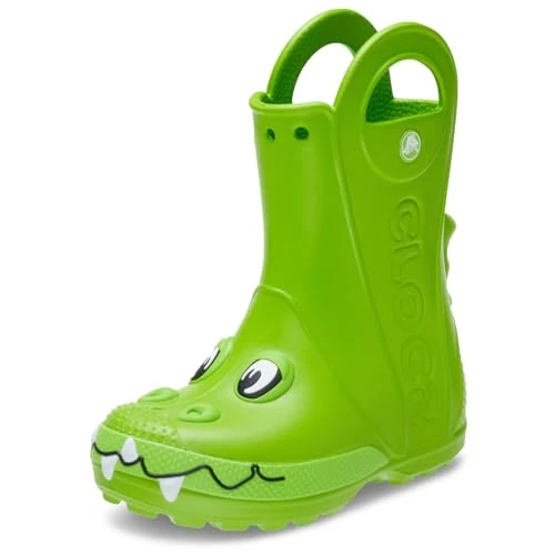Crocs Unisex Kinder Handle It Duke Rain Boot T Stiefel, Crocs Green, 20/21 EU