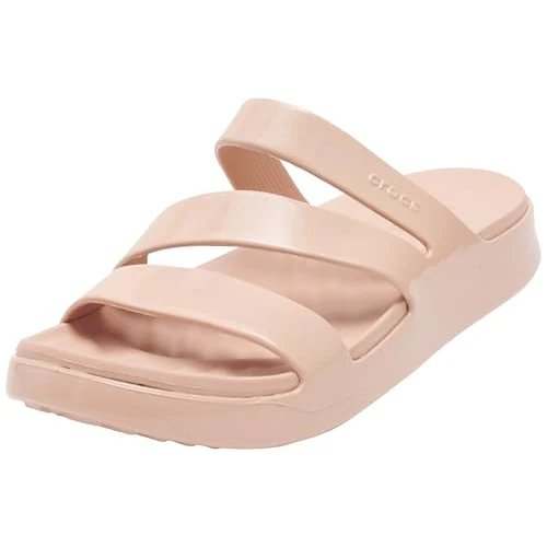 Offerta a tempo: Crocs Getaway Patent Strappy Sandalo, Rosa Caramello, Donna, EU 34-35 - 31% da 44.99 € a 30.99 €