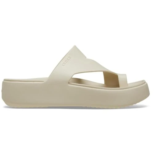 Crocs dames Getaway Platform Toe Loop Sandaal, Zandsteen, 34/35 EU