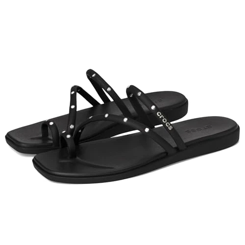 Offerta a tempo: Crocs Miami Studded Toe Loop Sandal, Sandali Donna, Nero, 34/35 EU - 16% da 44.99 € a 37.99 €