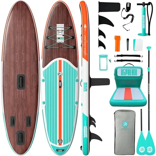 Zeitlich begrenztes Angebot: Niphean Stand up Paddling Board mit Sitz und Allem Zubehör, 320cm Paddleboard für Aller Fähigkeitsniveaus, SUP Board 200kg Tragkraft für 2 Personen, Standup Paddle Board for Adults von 349.99 € auf 319.99 € (9% Rabatt)