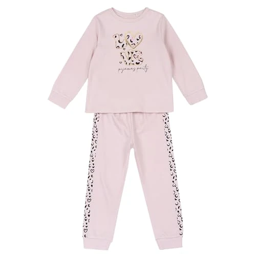 Chicco Girl's Long Sleeve Pajamas, Non-Fleece Lined Pyjamas, Pink (1), 6 Years