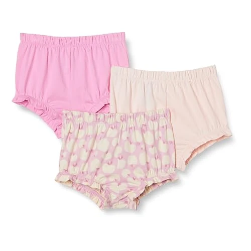 Offerta a tempo: Amazon Essentials Pantaloncini Bloomer in Cotone Bambine e ragazze, Pacco da 3, Mele/Rosa, 3 anni - 48% da 17.50 € a 9.07 €