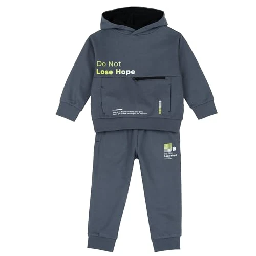 Chicco, Conjunto Niño con Sudadera y Pantalones Largos, Fabricado en Suave Tejido de Felpa, Conjunto Cómodo y a la Moda, Ropa para Bebé, Designed in Italy