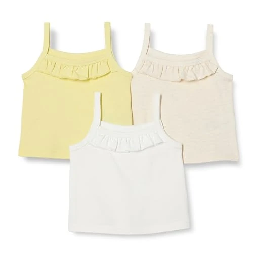 Oferta limitada: Amazon Essentials Niñas Camiseta Corta de Algodón, Paquete de 3, Amarillo Pastel/Avena Mezcla/Blanco, 2 años de 17.90 € a 17.90 € (ahorro 0.00%)