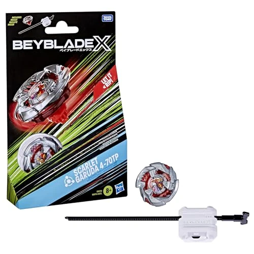 Offerta a tempo: Hasbro Beyblade X, Set Starter Pack, Scarlet Garuda 4-70TP BX con trottola e Lanciatore - 0.00% da 19.42 € a 19.42 €