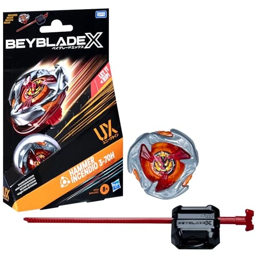Offerta a tempo: Beyblade X, Starter Pack, Hammer Incendio 3-70H UX con trottola e Lanciatore - 0.00% da 12.90 € a 12.90 €
