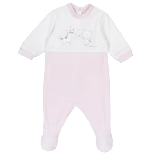 Chicco Romper voor baby en peuters, uniseks kinderen, Lichtroze, 6 Maanden