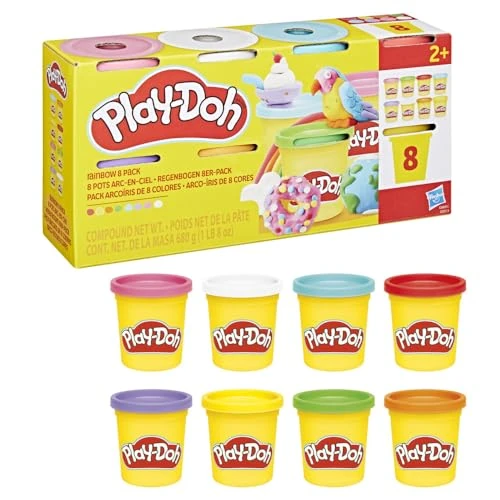 Limited-time offer: Play-Doh Rainbow Colours Modelling Compound Pack, Non-Toxic Mini Cans for Party Bags & Classroom Rewards, Mix, Mould & Create with Bright Colours, Arts & Crafts Toy for Kids 2+, Great Gift from 6.99 £ to 6.99 £ (save 0.00%)