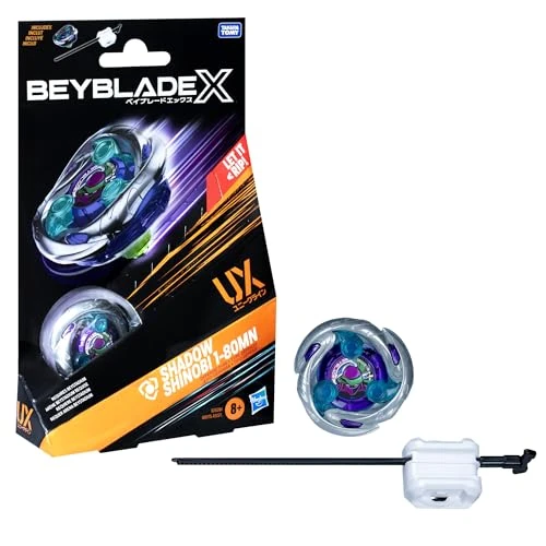 Offerta a tempo: Hasbro Beyblade X, Set Starter Pack, Shadow Shinobi 1-80MN UX con trottola e Lanciatore - 0.00% da 20.85 € a 20.85 €
