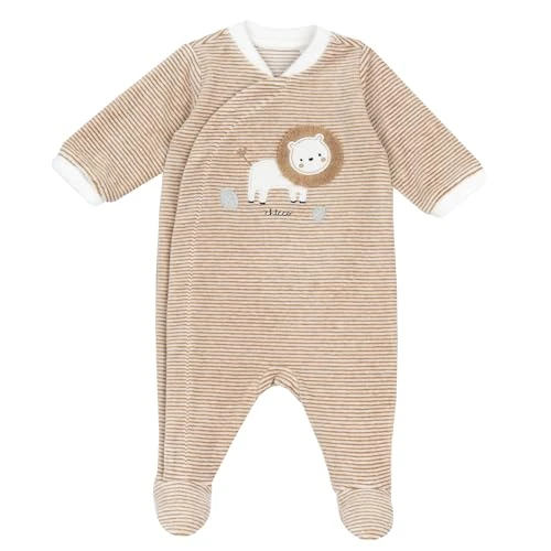 Chicco, Babystrampler Aus Warmem Und Weichem Nicki, Mit Praktischer Frontöffnung, Ideal Für Den Winter, Babykleidung für 0-24 Monate, Designed in Italy