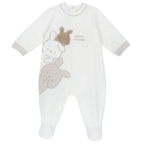 Chicco, Tutina Neonato e Neonata in Calda e Morbida Ciniglia, con Comoda Apertura, Ideale per l'Inverno, Abbigliamento Bambino e Bambina 0-24 Mesi, Designed in Italy