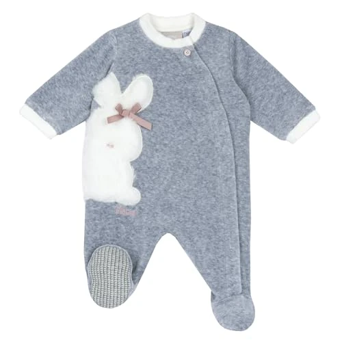 Chicco Romper voor jongens en meisjes, Lichtgrijs, 6 Maanden