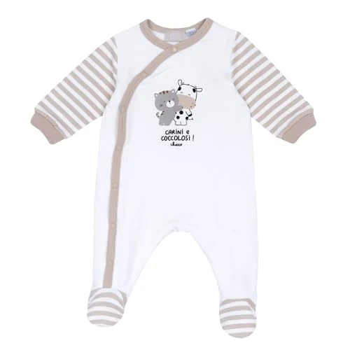 Chicco, Tutina Neonato e Neonata in Morbido Cotone, con Comoda Apertura Frontale, Ideale per l'Autunno, Abbigliamento Bambino e Bambina 0-24 Mesi, Designed in Italy