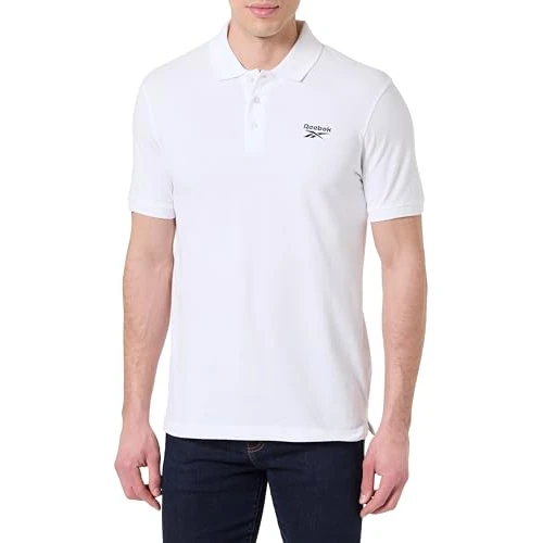 Offerta a tempo: Reebok Blaze Embroidered SS Polo Shirt, Bianco, L - 0.00% da 40.00 € a 40.00 €